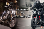 Honda CB650R và Triumph Trident 660 trên bàn cân thông số