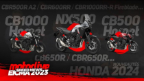 Honda CBR500R/CB500/NX500 2024 lộ 4 điểm khác biệt, thay đổi so với trước đây?