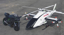Kawasaki cho thấy sự đổi mới khi lắp động cơ H2R trên trực thăng không người lái