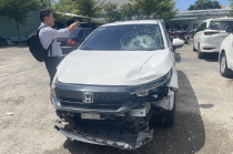 Ô tô 'Điên' tông loạt xe máy ở Vũng Tàu, tài xế bỏ chạy khỏi hiện trường